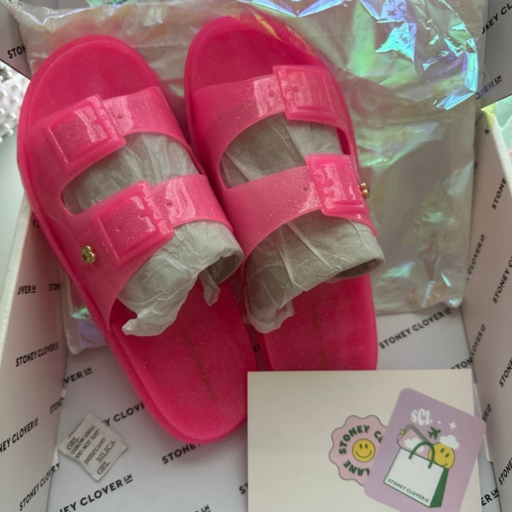 Stoney clover lane bubblegum Jelly sandals